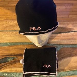 Fila beanie and scarf set